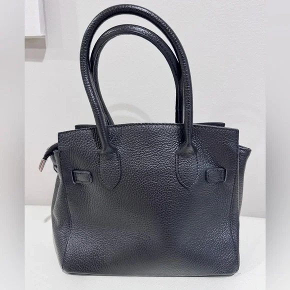 SOFIA CARDONI Black Leather Bag With Top Handles - Picture 3 of 16